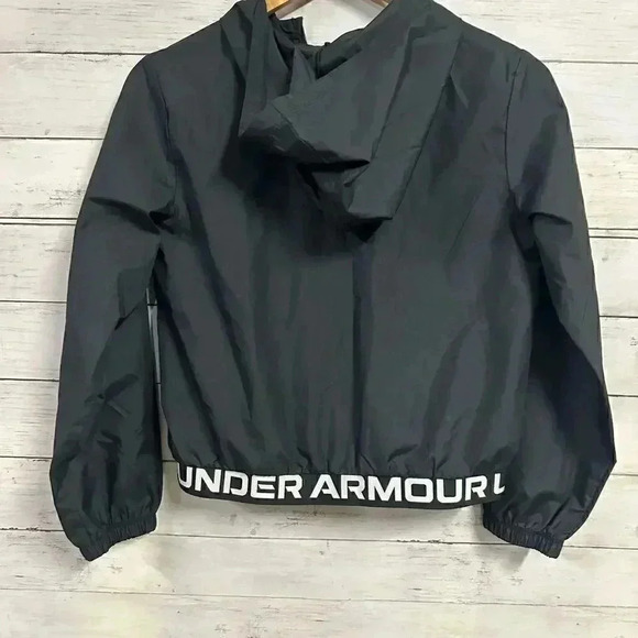 Under Armour Black Windbreaker Jacket Size M - Picture 4 of 5